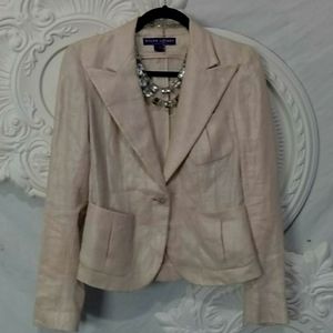 Linen Ralph Lauren Blazer Blush shade